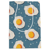 Sac Cadeau Moyen Oeufs frits sur le bleu (Devant)