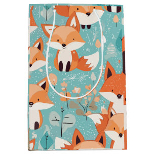Sac Cadeau Moyen OEuvre d'art Cute Fox