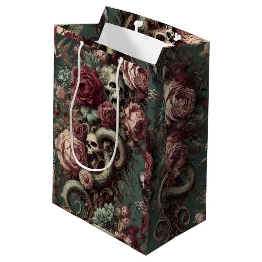 Sac Cadeau Moyen Of Bone & Vine - Gothique Victorien (Dos Angle)