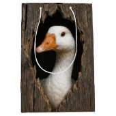 Sac Cadeau Moyen Oie blanche d'anniversaire de Pékin (Devant)