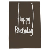 Sac Cadeau Moyen Oie blanche d'anniversaire de Pékin (Dos)