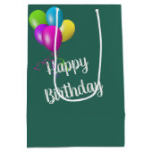 Sac Cadeau Moyen Oie d'anniversaire avec Gosling dans un anneau gon (Dos)