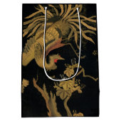 Sac Cadeau Moyen Oiseau de coq d'or Classique japonais Antique (Dos)