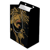 Sac Cadeau Moyen Oiseau de coq d'or Classique japonais Antique (Dos Angle)