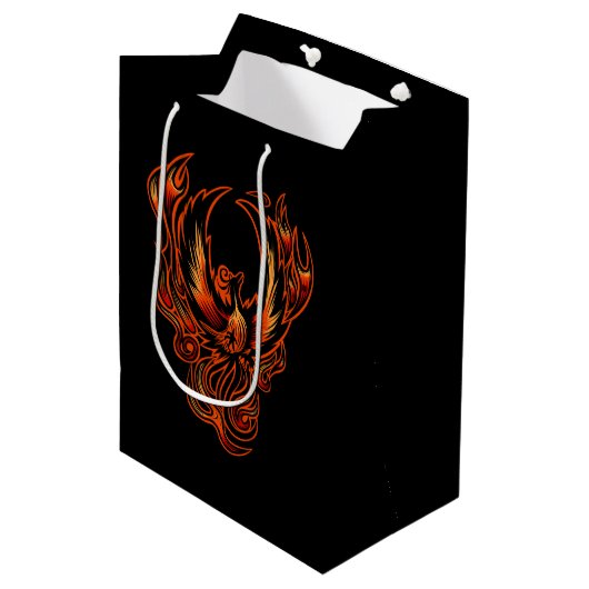 Sac Cadeau Moyen Oiseau De Feu (Devant Angle)