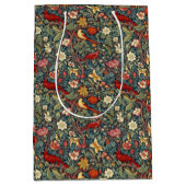 Sac Cadeau Moyen Oiseaux en fleurs (Devant)