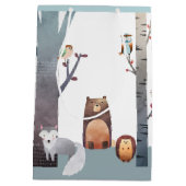 Sac Cadeau Moyen Oiseaux primitifs d'arbres d'animaux de région (Dos)