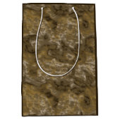Sac Cadeau Moyen Olive Abstrait (Devant)