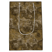 Sac Cadeau Moyen Olive Abstrait (Dos)