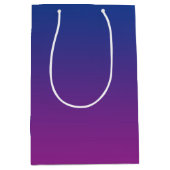 Sac Cadeau Moyen Ombre bleu-foncé et pourpre (Devant)