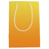 Sac Cadeau Moyen Ombre jaune et orange (Devant)