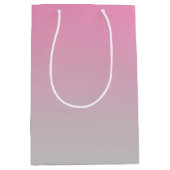 Sac Cadeau Moyen Ombre rose et gris (Devant)