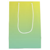 Sac Cadeau Moyen Ombre vert et jaune (Dos)