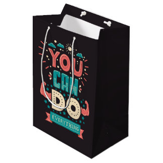 Sac Cadeau Moyen On Peut Tout Faire De Couleur