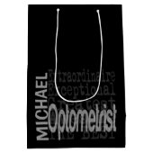 Sac Cadeau Moyen Optométriste Extraordinaire PERSONNALISÉ (Dos)