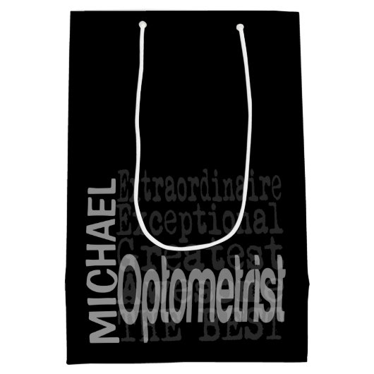Sac Cadeau Moyen Optométriste Extraordinaire PERSONNALISÉ (Dos)