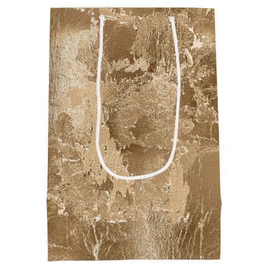 Sac Cadeau Moyen Or de bronze chique (Dos)