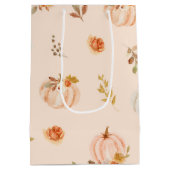 Sac Cadeau Moyen Orange chute petit citrouille anniversaire (Dos)