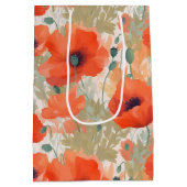 Sac Cadeau Moyen Orange Poppy Meadow (Dos)