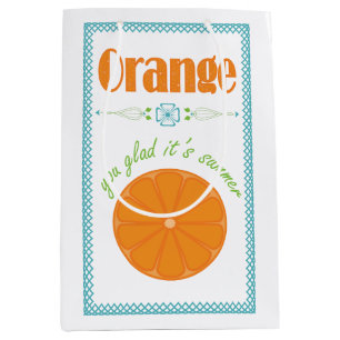 Sac Cadeau Moyen Orange You Glad C'est la fin d'été de l'année scol
