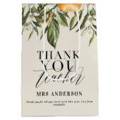 Sac Cadeau Moyen Orangerie d'agrumes rustiques merci professeur (Dos)