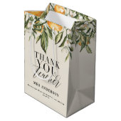 Sac Cadeau Moyen Orangerie d'agrumes rustiques merci professeur (Dos Angle)