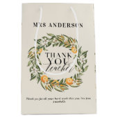 Sac Cadeau Moyen Orangerie d'agrumes rustiques merci professeur m (Devant)