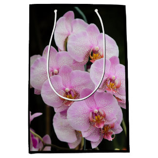 Sac Cadeau Moyen Orchidées roses