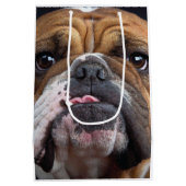 Sac Cadeau Moyen Oreillers à lancer de Bulldog anglais (Dos)