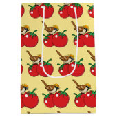 Sac Cadeau Moyen Organic lover Sparrow Eating Red Tomato (Dos)