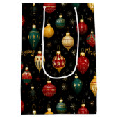 Sac Cadeau Moyen Ornement Bauble de Noël brillant (Dos)