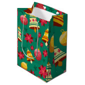 Sac Cadeau Moyen Ornement de Noël (Devant Angle)