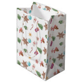 Sac Cadeau Moyen Ornements de Noël (Devant Angle)