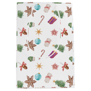 Sac Cadeau Moyen Ornements de Noël
