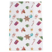 Sac Cadeau Moyen Ornements de Noël (Dos)