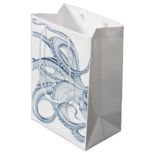 Sac Cadeau Moyen Otopus bleu Cephalopod Craken Encre
