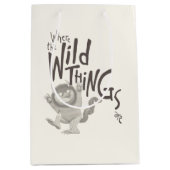 Sac Cadeau Moyen Où les choses sauvages sont citées (Devant)