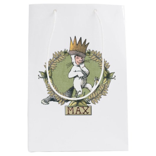 Sac Cadeau Moyen Où sont les choses sauvages | Insigne max. (Devant)