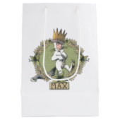 Sac Cadeau Moyen Où sont les choses sauvages | Insigne max. (Dos)