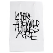 Sac Cadeau Moyen Où sont les choses sauvages | manuscrit (Dos)