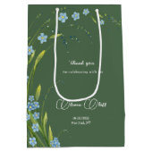 Sac Cadeau Moyen Oubliez-moi-pas la Fête des mariées (Dos)