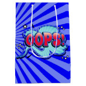Sac Cadeau Moyen Oups ! Super Hero Comic Book Action Bubble (Dos)