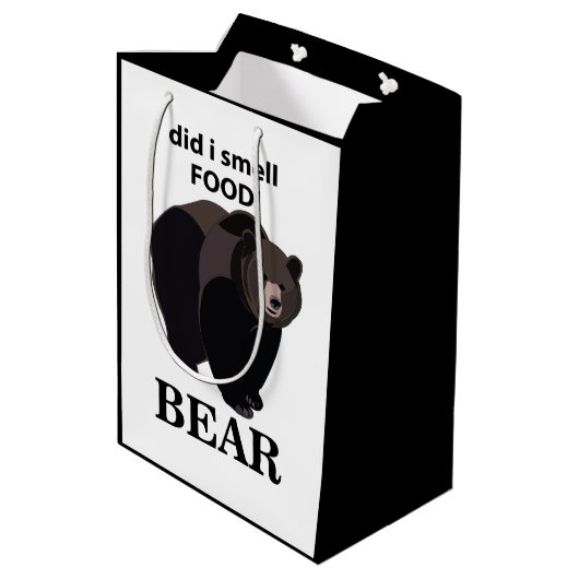 Sac Cadeau Moyen Ours Ai-Je Senti Nourriture Drôle Ours (Dos Angle)