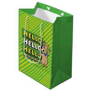 Sac Cadeau Moyen Ours Boo Boo Bonjour Bonjour Bonjour De Jellystone