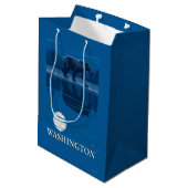 Sac Cadeau Moyen Ours dans le clair de lune - Washington (Dos Angle)