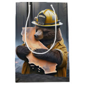 Sac Cadeau Moyen Ours Merci Pour Pompier De Californie (Devant)