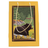 Sac Cadeau Moyen Ours noir dans la forêt - Idaho (Devant)