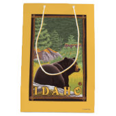 Sac Cadeau Moyen Ours noir dans la forêt - Idaho (Dos)