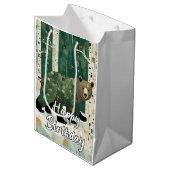 Sac Cadeau Moyen Ours rustique (Devant Angle)