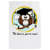 Sac Cadeau Moyen Owl avec diplôme (Devant)